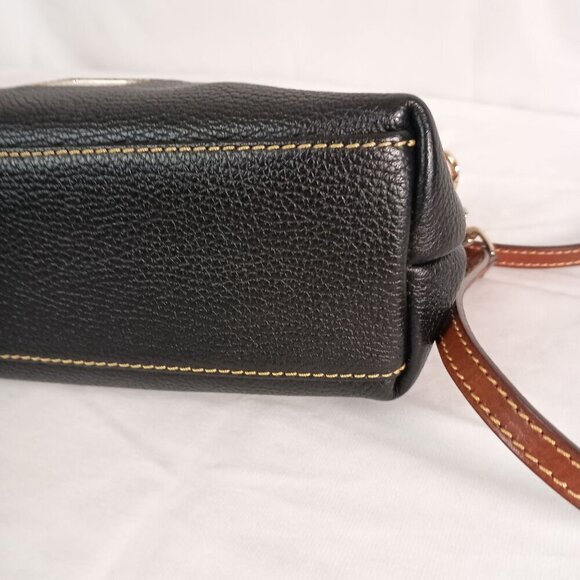 Dooney & Bourke Dillen Crossbody Satchel Pebble Grain Leather Navy - Picture 7 of 14